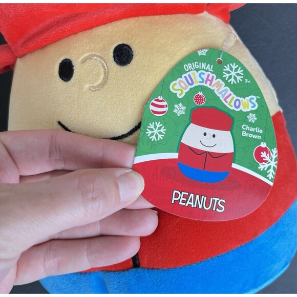 NWT ORIGINAL SQUISHMALLOWS 10" PEANUTS CHARLIE BROWN PLUSH - Picture 6 of 10